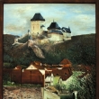 Hrad Karltejn s podhradm, olej,  2007  (59 x 74 cm, vetn rmu)  K prodeji