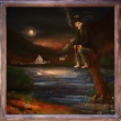 Vodn�k a m�s�c, olej,  2008  (38,5 x 38,5 cm, v�etn� r�mu) K prodeji