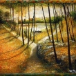 Ticho a klid, olej,  2007  (58,5 x 50 cm, v�etn� r�mu) K prodeji