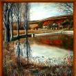 P�edja�� na slav�ck�m rybn��ku, olej,  2007  (95.5 x 102.5 cm, v�etn� r�mu) K prodeji