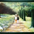 V parku, olej,  2007  (67 x 47 cm, v�etn� r�mu)  K prodeji